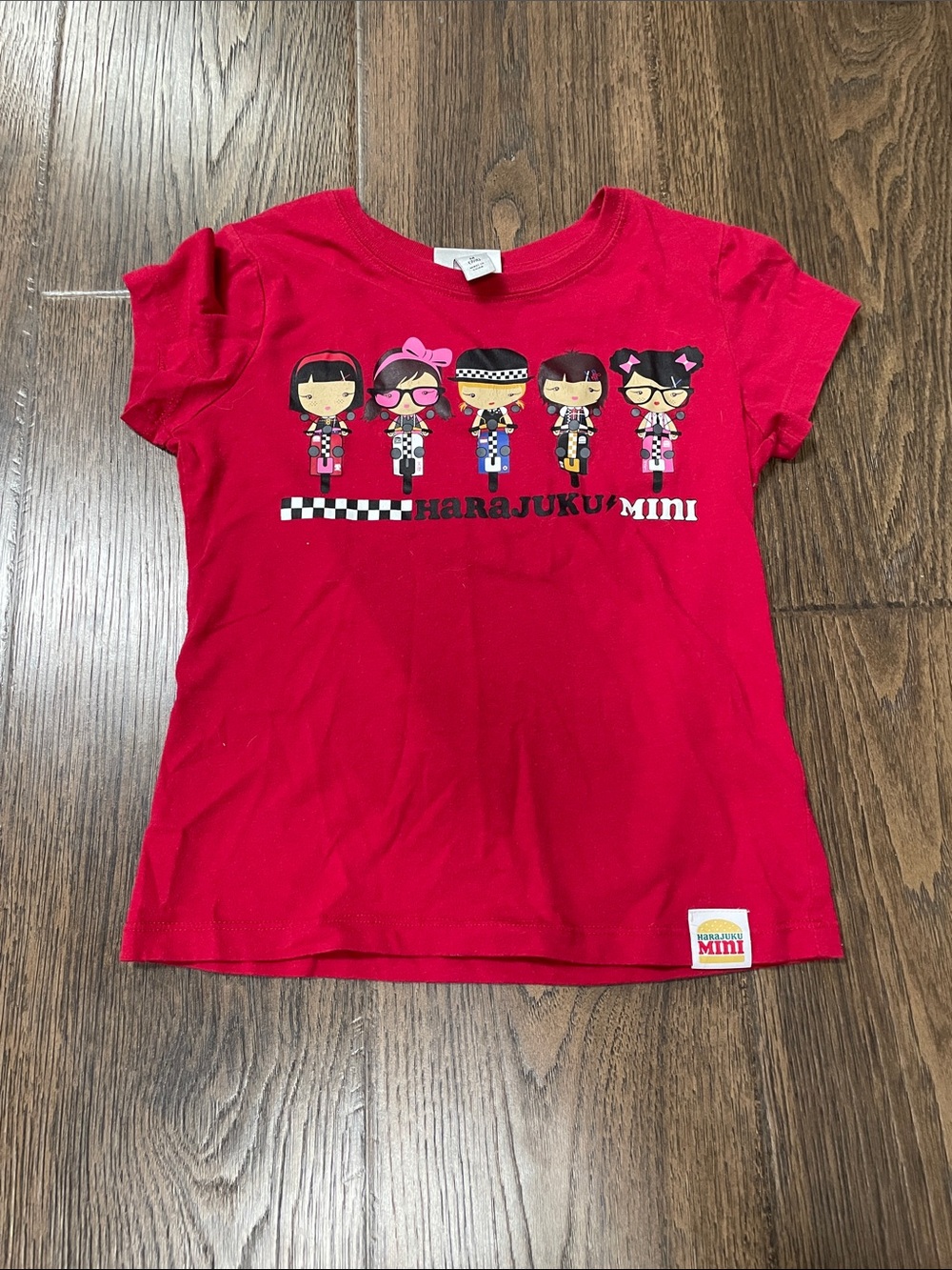 Girls' Red Graphic Short-Sleeve Tee